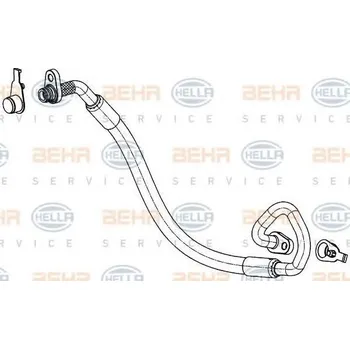 Vedení klimatizace BEHR HELLA SERVICE Vysokotlaké vedení klimatizace BHS 9GS 351 337-771