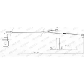 Brzdová destička FERODO Výstražný kontakt opotřebení obložení PREMIER FE FAI179