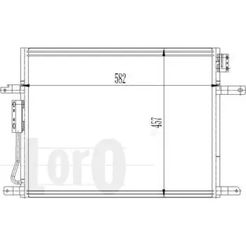 Výparník klimatizace LORO Kondenzátor klimatizace LOR 023-016-0002