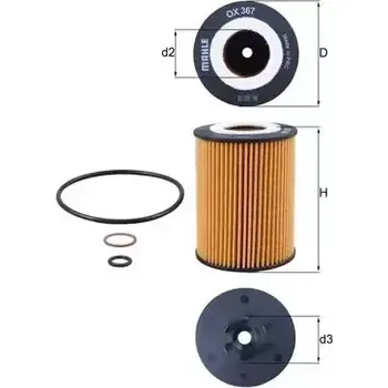 Olejový filtr MAHLE Olejový filtr MAO OX 367D
