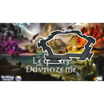 Příslušenství k deskovým hrám MitroCZECH Mřížka pro hexové díly mapy ze hry Ledendy Dávnozemě Barva: Černá, Množství: 1 set