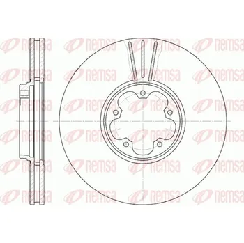 Brzdový kotouč Brzdový kotouč REMSA 6608.10