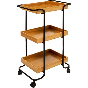 Koupelnový nábytek 5five Simply Smart Regál do koupelny na kolečkách, 3-patrový