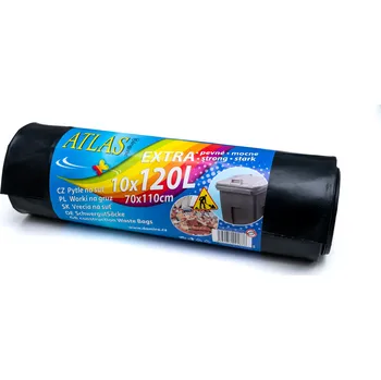 Pytle na odpadky Pytle na suť 1876 120 l černé, 70 x 110 cm