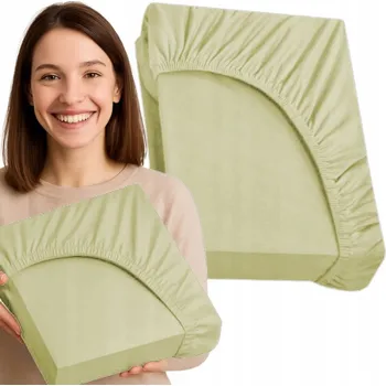 Prostěradlo Bavlna Prostěradlo 200x220cm S FLEXIBILNÍM PÁSKEM, KRÉMOVÁ barva