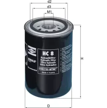 Blok motoru MAHLE Filtr pracovní hydrauliky MAO HC 8