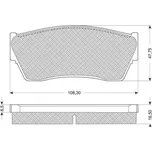 Starline Sada brzdových destiček BD S177