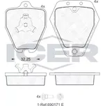 ICER Sada brzdových destiček - kotoučová brzda IC 181692