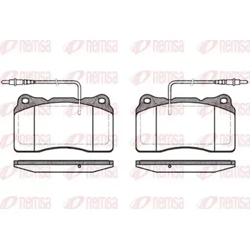 Brzdová destička REMSA Sada brzdových destiček RMS 0666.14