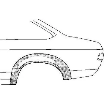 Blatník karosérie VAN WEZEL Boční stěna VAW 1842.46