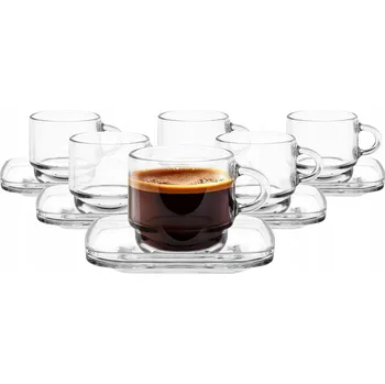 Šálek na espresso 70ml + podšálek sada 6 Ks od GLASMARK