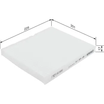 Kabinový filtr Filtr, vzduch v interiéru BOSCH 1 987 432 170