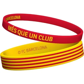 Náramek FC Barcelona Náramek FC Barcelona, červený a žlutý, sada 2 ks