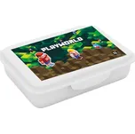 Dětský plastový box na svačinu Oxybag PLAYWORLD UNI Bílá, Zelená