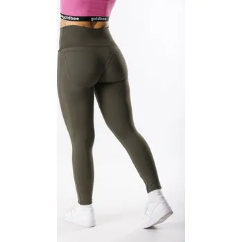 GoldBee Tvarující Legíny Lycra Army Barva: Army, Velikost: M