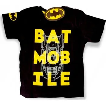 Dívčí tričko Batman Chlapecké TRIČKO BATMAN, černé s potiskem Velikost: 128