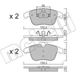 METELLI Sada brzdových destiček MT 22-0675-5