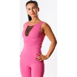 GoldBee Stahující Dlouhý Top Mesh Old Pink Barva: Old Pink, Velikost: M