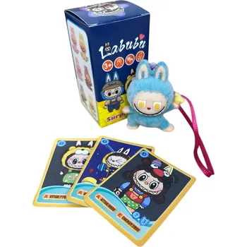 Přívěšek na telefon Labubu Exciting Macaron + 3 karty mix motivů