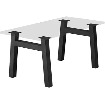 Stolová podnož Stolové nohy/podnož ,,H" (2ks) Zvolit Barvu :: ČERNÁ - RAL 9005, Rozměr stolu (Šířka x Výška): 600x710 (mm), Materiál: Jekl 60x60x2mm