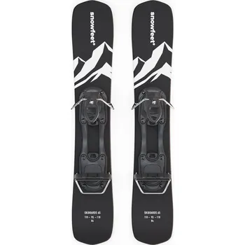 Sjezdové lyže SNOWFEET Skiblades 65 CM | Pevné vázání 65cm BÍLÁ|ČERNÁ 2023