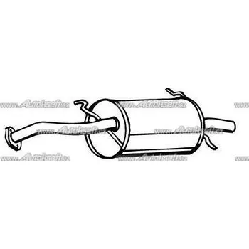 Zadní díl výfuku Starline Koncový díl výfuku 78.12.400