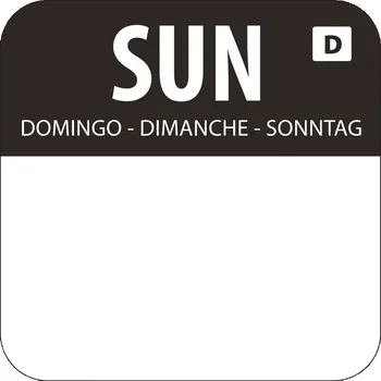 Vogue Rozpustné štítky pro označení obměny potravin, Sunday 1000 ks