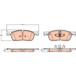 TRW Sada brzdových destiček TRW GDB2100