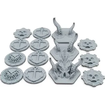 Příslušenství k deskovým hrám MitroCZECH Nakrmte Krakena - deluxe upgrade Barva: Šedá