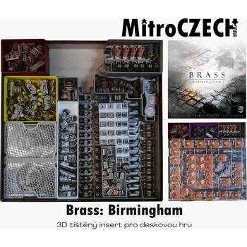 Příslušenství k deskovým hrám MitroCZECH Brass: Birmingham - custom insert pro hru Barva: Barevná