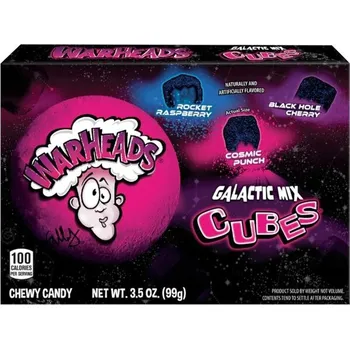 Bonbon Kyselé žvýkací bonbony Warheads - Galactic Cubes 99 g