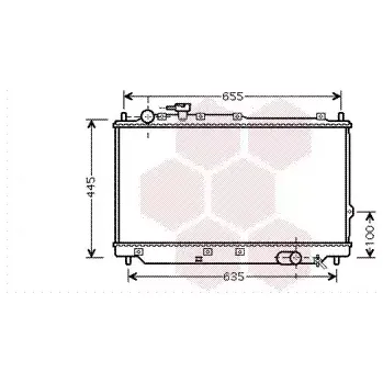 Motor automobilu VAN WEZEL Chladič vody VAW 83002059