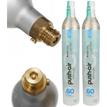 Příslušenství pro výrobník sody CO2 bombičky Dafi pro výrobník sody Dafi Pushair, 2 kusy