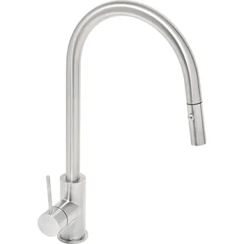 Dřezová baterie SAT Aurum s vytahovací sprškou, 2 proudy nerez SATBAUR286NRZ - SATBAUR286NRZ