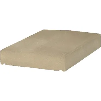 Příslušenství pro plot Stříška plotová hladká DITON průběžná 30 bílá 300×400×55 mm