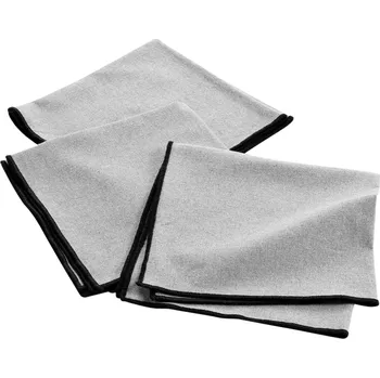 Papírový ubrousek Douceur d'intérieur Bavlněné ubrousky MISTRALINE, 40 x 40 cm, 3 kusy, šedé