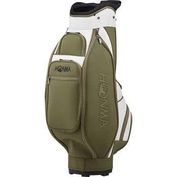 Golfový bag HONMA bag staff Tour bag CB12501 4139 - Khaki/Ivory (khaki/krémový)