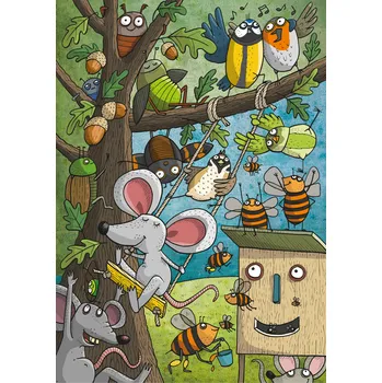 Výtvarná sada Skládací pohledy - Lesní hrátky