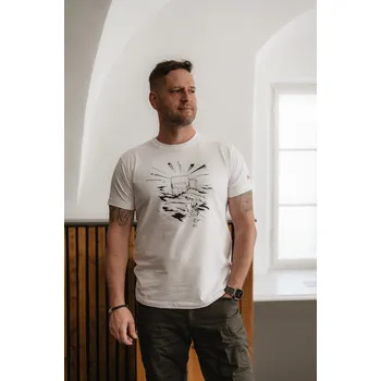 Běžecké oblečení Tričko pánské Barva: bílá, Velikost: XXXXL Cesta za pivem