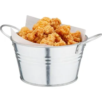 Vinotéka Olympia mini mělký kovový kyblík na potraviny 150mm