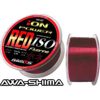 Rybářský vlasec Vlasec Awa-Shima ION POWER RED ISO Fluorine 300 m průměr: 0,500 mm