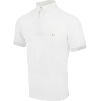 Vybavení pro jezdce Dětské závodní tričko EQUITHEME Wellington bílé (10 roků)