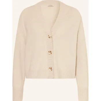 Dámský svetr Lilienfels Dámský Pletený Kardigan Z Kašmíru, krémová, 40