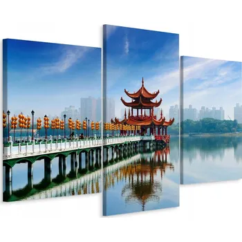 Obraz Obraz Canvas TRYPTYK Asie Buddhismus 3D Efekt 150x100