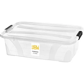 Úložný box KRABIČKA S VÍKEM, PRŮHLEDNÝ ORGANIZÉR NA HRAČKY 21 L