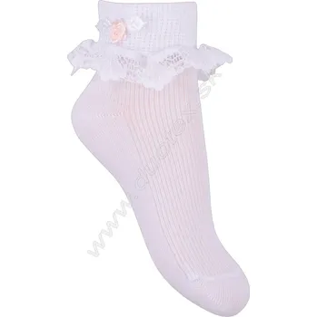 MILUSIE Dětské ponožky B2252/66-R Barva: biela-R, Velikost: 32-34(21-22)