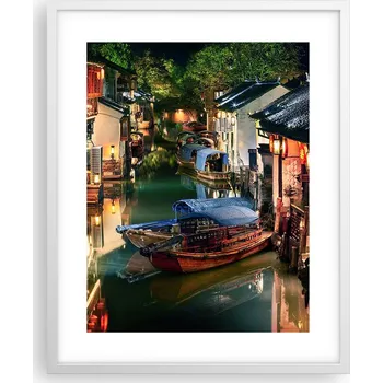 Obraz Obraz plakát v bílém rámu 40x50 krajina, plakáty do obýváku