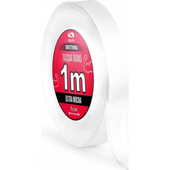 Lepicí páska Dlouhá NANO oboustranná páska bezbarvá 1 m tenká šířka 1 cm SULPO