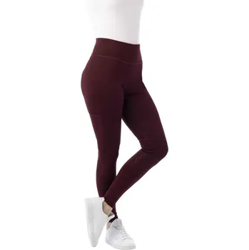 Jezdecké kalhoty Dámské jezdecké legíny EQUITHEME Lyly dark red (44)