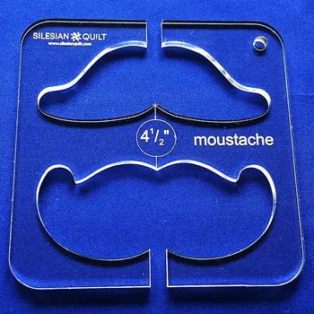 Silesian Quilt Šablona Knír 4 1/2 "